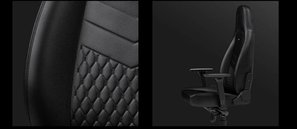 Ghế Gaming Noblechairs ICON Series - Black/Platinum White (Ultimate Chair Germany) được thiết kế kỹ từng chi tiết